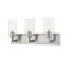 Z-Lite Savannah 3 Light Vanity, Brushed Nickel & Clear 462-3V-BN - alternate 1